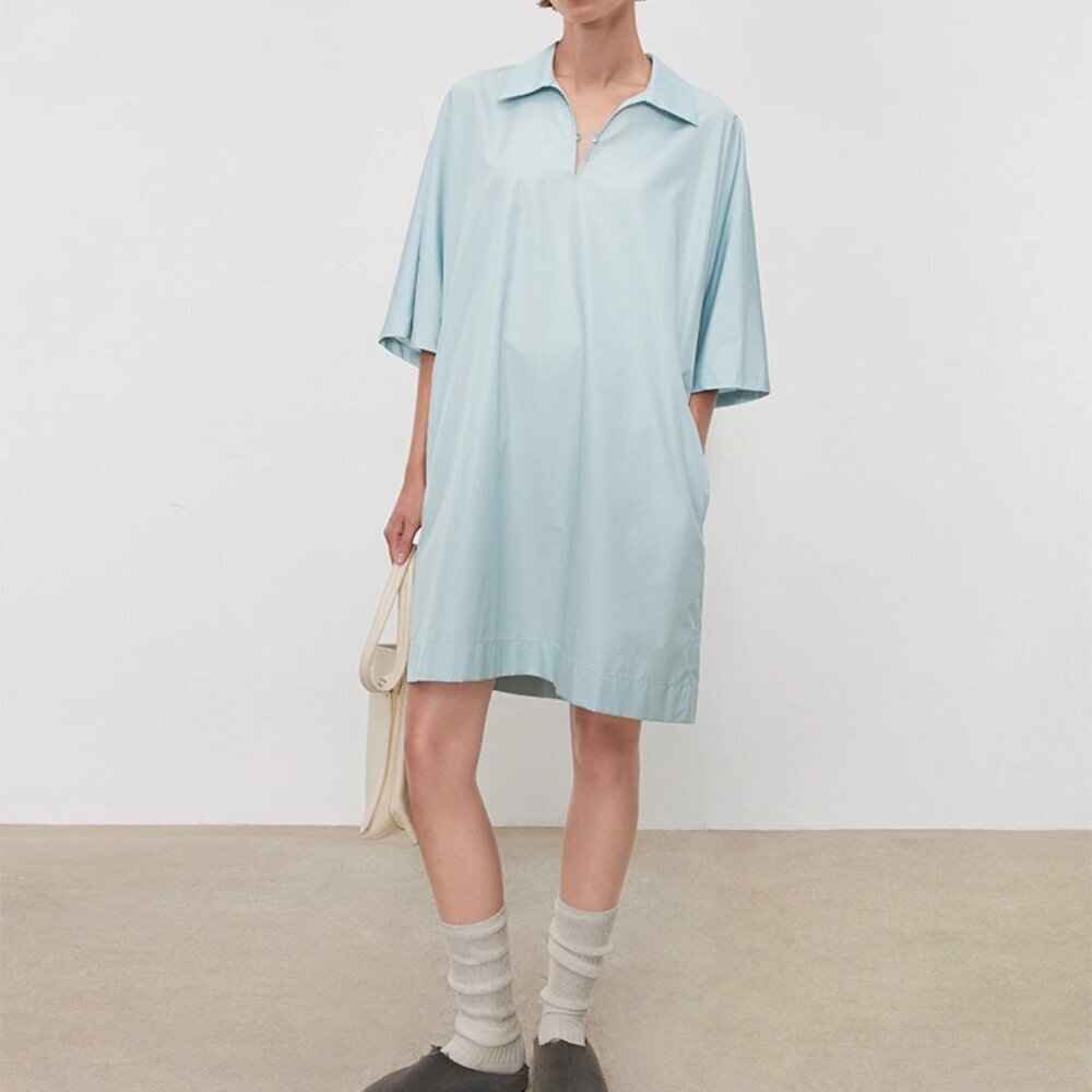 CHICJOC Premium Pima Cotton Shirt Dress | Size 36 - Picture 6 of 6